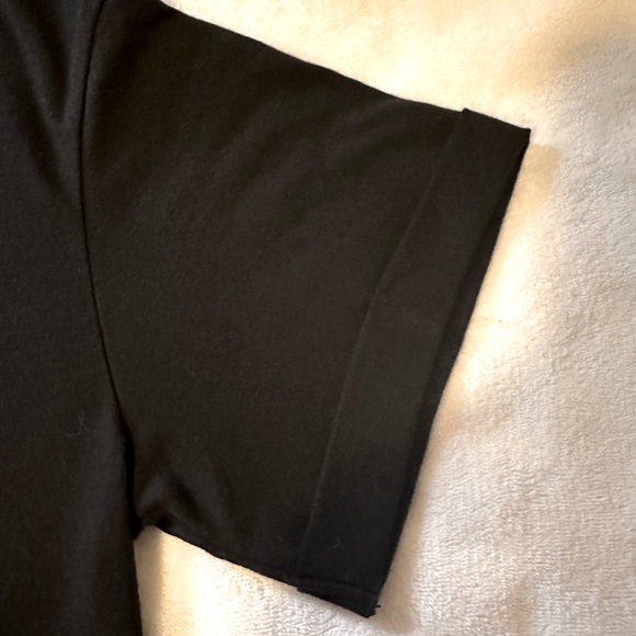 Shein Black Motorcycle Crop T- Shirt 
Size M.  (US 6) - Picture 3 of 7